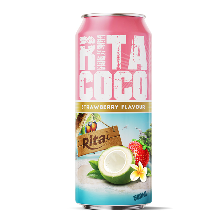 Rita Coco Strawberry Flavor 500ml Alu Can