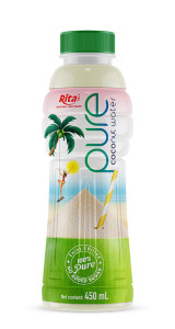 450ml pet bottle  100 pure coconut water no add sugar