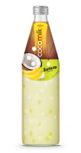 Cocomilk with nata de coco 485ml banana