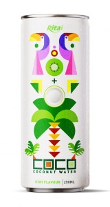 coconut water with kiwi flavour250mlcan