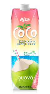 pure coconut water with guava juice brands 1L Paper Box